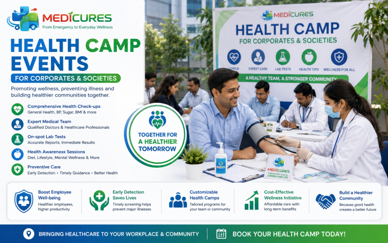 Health Camp Events for Corporates and Societies